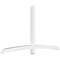 Ekena Millwork Bellingham Architectural Grade PVC Gable Bracket, 96"W x 52"H x 4"D x 4"F, 13/12 Pitch GBP096X52X0404BEL00 - alternate 1